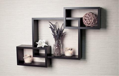 تصميم الرفوف على الحائط