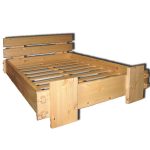 سرير مزدوج الدول الاسكندنافية 180x200 من الصنوبر