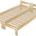 سرير الملك مع مسند الظهر