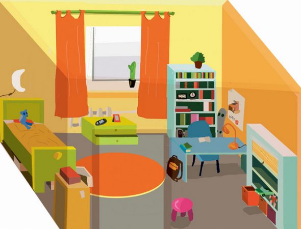 غرفة فنغ شوي للأطفال