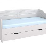 سرير أريكة بيلي مع صناديق الشمع الأبيض