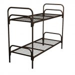 سرير بطابقين معدني - شبكة ملحومة ، معززة