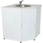 بالوعة المطبخ مع موقف