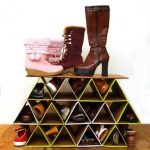 رف الأحذية من الورق المقوى