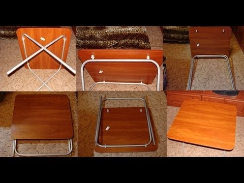 طاولة قابلة للطي والبراز من أنابيب نزهة