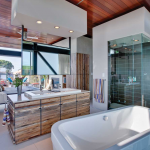 خزانة تحت المغسلة الحديثة