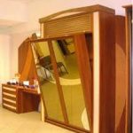 المدمج في سرير خزانة مع جبل آمن الحديثة