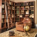 أرفف ركن المكتبة