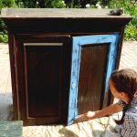 تزيين عناصر مجموعة المطبخ القديم