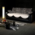 eurobook أريكة أبيض وأسود