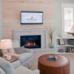 رفوف الزاوية تصميم غرفة المعيشة