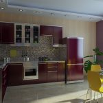 مجموعة المطبخ الأرجواني