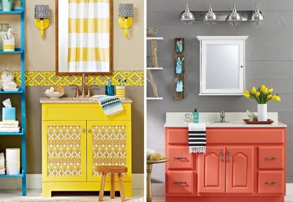 خزانة تحت المغسلة