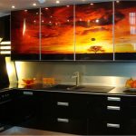 مجموعة المطبخ مع الطباعة