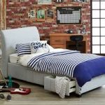 سرير مفرد مع أدراج تخزين الصور