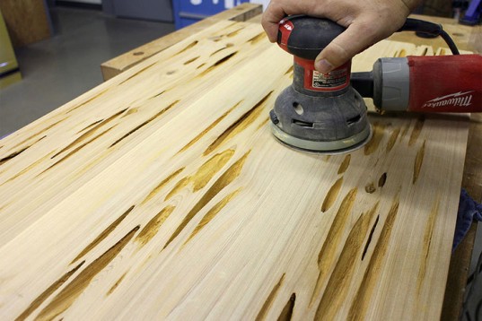 إعداد الجدول قبل صب الراتنج