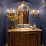 طاولة السرير تحت الحوض الداخلية