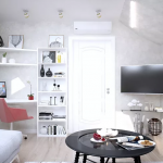 رفوف الزاوية فوق الطاولة