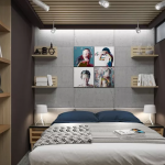 رفوف غرفة نوم الزاوية