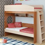 سرير بطابقين مع سرير أريكة (click-clak)