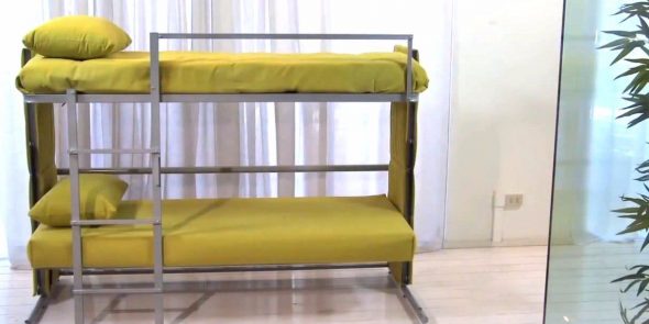 أريكة قابلة للتحويل إلى سرير بطابقين