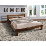 سرير خشبي مزدوج نجم من كتلة شجرة