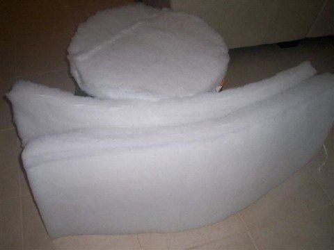 التفاف رغوة أو البوليستر الحشو