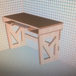 مكتب في الرماد الصلب