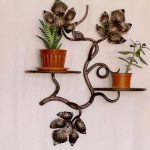 أرفف للزهور تفعل ذلك بنفسك من المعدن