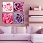 أرفف فوق الأريكة في غرفة المعيشة - مجموعة