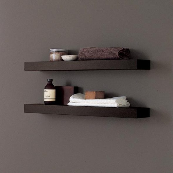 أرفف لخيار تصميم الحمام