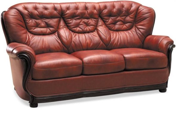 Senator sofa جلد منجد الأثاث