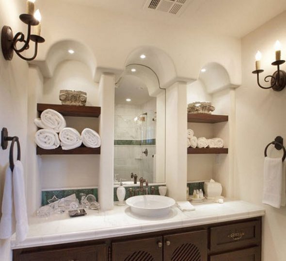 أرفف الحمام الحديثة تفعل ذلك بنفسك