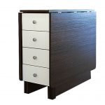 كتاب طاولة مع أدراج ورفوف بلون وينج