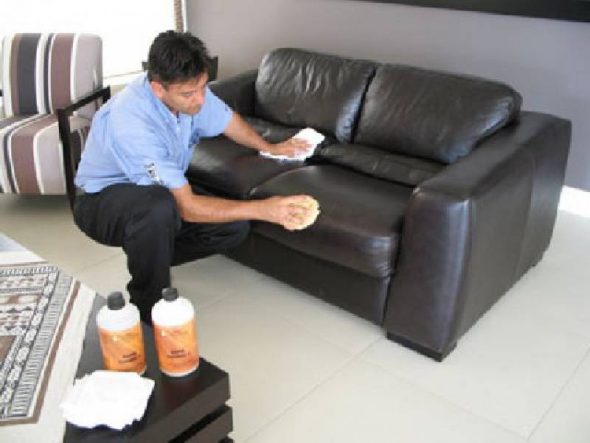 رعاية الأثاث والجلود ، أريكة