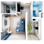 خيار تصميم الشقق بغرفة نوم واحدة