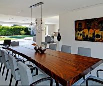 أفكار طاولة خشبية الصورة