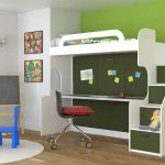 سرير بطابقين في الحضانة