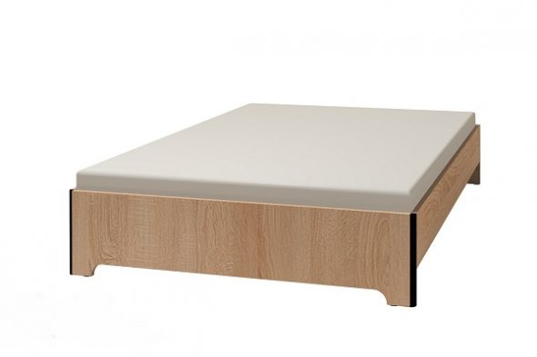 السرير دون اللوح الأمامي