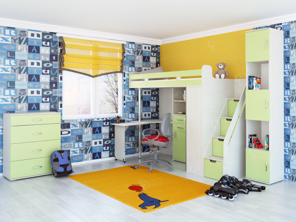 سرير علوي للمراهق