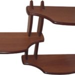 رف مفصلي للزهور على 3 أواني