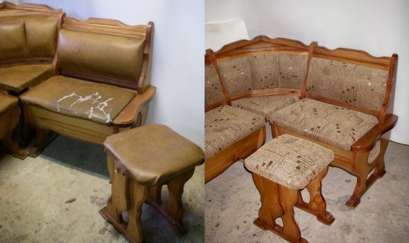 إصلاح زاوية المطبخ القديم