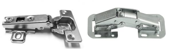 مفصلات (يسار) و chetyrehsharnirnaya (يمين)