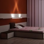 رفوف أنيقة في غرفة النوم