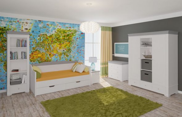 بيلي الأطفال من الصنوبر الصلبة