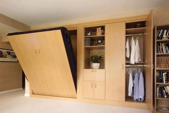 سرير مزدوج مع رفع آلية الصورة