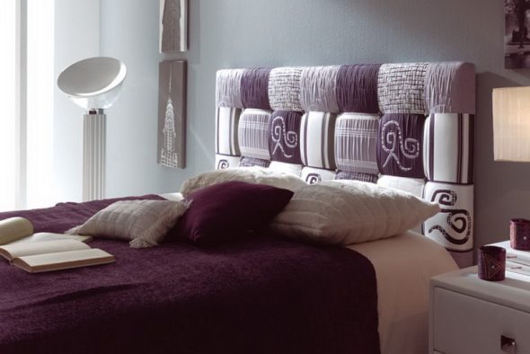 سرير مع اللوح الأمامي خليط لينة