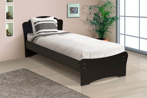 سرير مفرد دون ظهر القدم