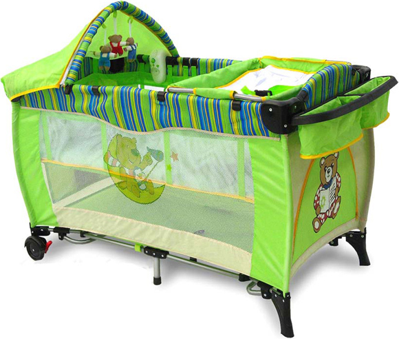 Manege bed Baba Prestige Delouh 2 مستويات + كرسي هزاز + موسيقى