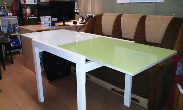 طاولات المطبخ القابلة للطي (الزجاج + اللوح) من الشركة المصنعة